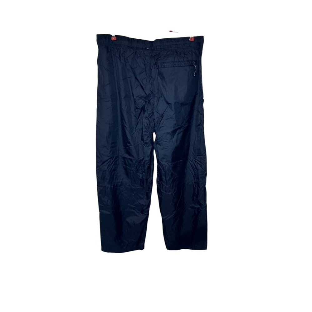 Abercrombie & Fitch Mens Track Pants Activewear Y2K Nylon Baggy Lined Navy Large - Picture 6 of 9